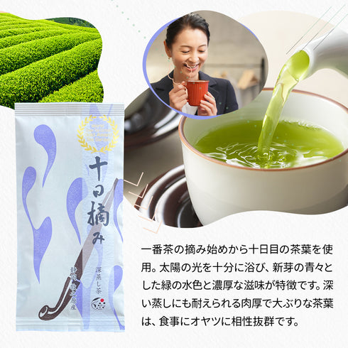 採摘日對比 Tokapicp 100g Shincha 2023